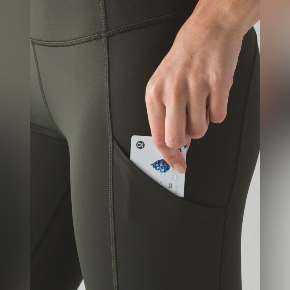 Lululemon Athletica Olive Green Leggings - Picture 6 of 7